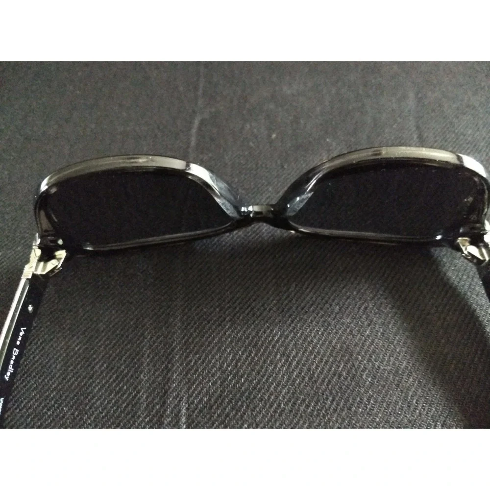 Vera Bradley Sunglasses Havana Rose‎ Black Silver-Tone Womens & Max Studio Case